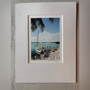 Signed Coastal Sailboat Photo Print